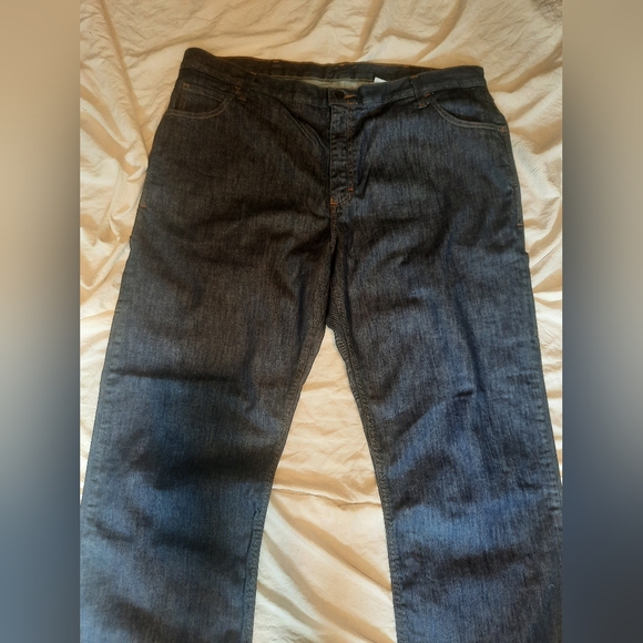 Crude FR Straight Leg Mens Jeans Cat 2 2112 Sz 42x34 Dark Wash H&P Drilling - Picture 2 of 8